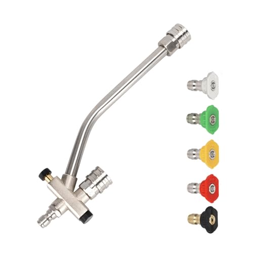 UncleS Doppelventile Druckwaschanlageranhangsanbindungssteigere Verlängerung Stange 1/4inch Schnelle Verbindungsventile Gartenschlauchsprühgeräte von UncleS