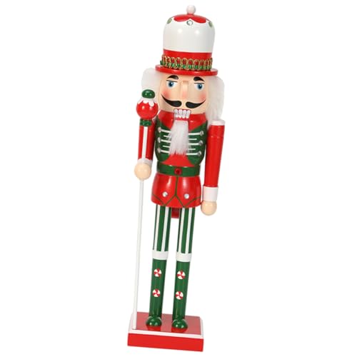 UncleS Festival Nussknacker Home Display Statue Traditionelle 50 cm Nussknacker Ornament Mit Süßigkeiten Mit Band Zum Schenken Von Bande Scepter Designs von UncleS