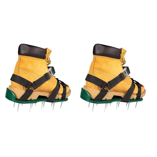 UncleS Haltbarkeit Plastikgarten Schuhe Stachelschuhe Nägel Mit Rutschfestem Design Für Sichere Gartenböden Kultivierung Triple Riemengarten von UncleS