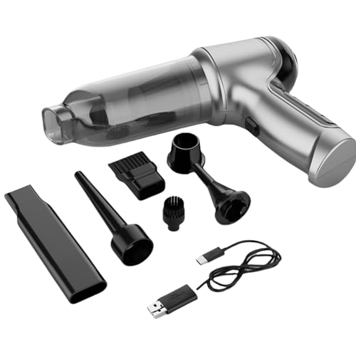 UncleS Handheld Vakuum USB Wiederaufladbares Auto Teppich Reiniger Leichte Gewicht Tragbarer Müll Müllentferner Reinigung Auto Trockener Nassgebrauch Miniaturstaubsaugerreiniger von UncleS