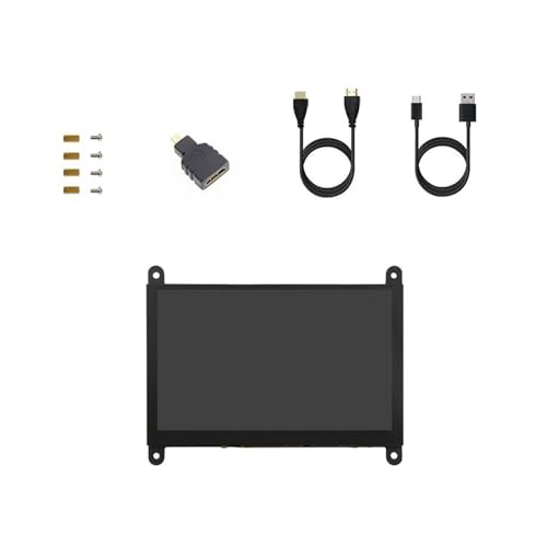 UncleS LCD-Touchable Screen 12,7 cm (5 Zoll), 1024 x 600 Auflösung, kapazitives, berührbares Display, Ersatz für 5 3B+ 4B Developmen Board Gaming Console Display von UncleS