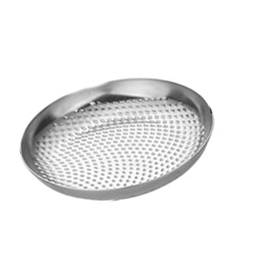 UncleS Obsttablett aus Edelstahl, für den Außenbereich, Campinggeschirr, wiederverwendbar, Metallgeschirr, Küche, Obst, Dessertteller, runde Lebensmitteltabletts von UncleS
