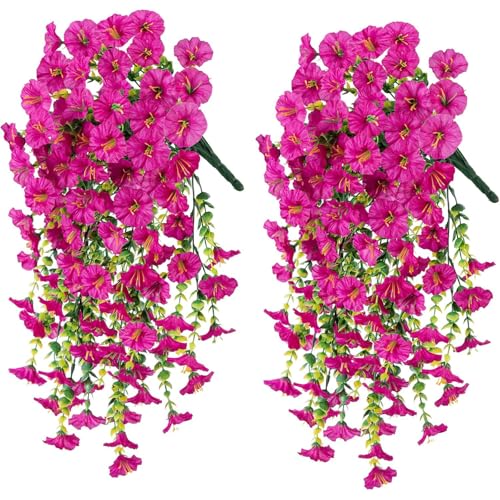 UncleS Set Von 2 Synthetischen Morgen Glory Hanging Dekorationen Für Vielseitige Innenräume Verwenden Hängende Dekorationsblumen UncleS Set Von 2 Synthetischen Morgen Glory Hanging Dekorationen Für Vielseitige Innenräume Verwenden Hängende Dekorationsblumen von UncleS