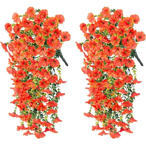 UncleS Set Von 2 Synthetischen Morgen Glory Hanging Dekorationen Für Vielseitige Innenräume Verwenden Hängende Dekorationsblumen UncleS Set Von 2 Synthetischen Morgen Glory Hanging Dekorationen Für Vielseitige Innenräume Verwenden Hängende Dekorationsblumen von UncleS