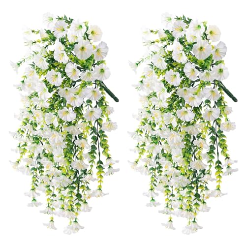 UncleS Set Von 2 Synthetischen Morgen Glory Hanging Dekorationen Für Vielseitige Innenräume Verwenden Hängende Dekorationsblumen UncleS Set Von 2 Synthetischen Morgen Glory Hanging Dekorationen Für Vielseitige Innenräume Verwenden Hängende Dekorationsblumen von UncleS