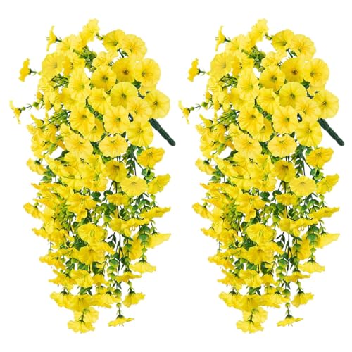 UncleS Set Von 2 Synthetischen Morgen Glory Hanging Dekorationen Für Vielseitige Innenräume Verwenden Hängende Dekorationsblumen UncleS Set Von 2 Synthetischen Morgen Glory Hanging Dekorationen Für Vielseitige Innenräume Verwenden Hängende Dekorationsblumen von UncleS