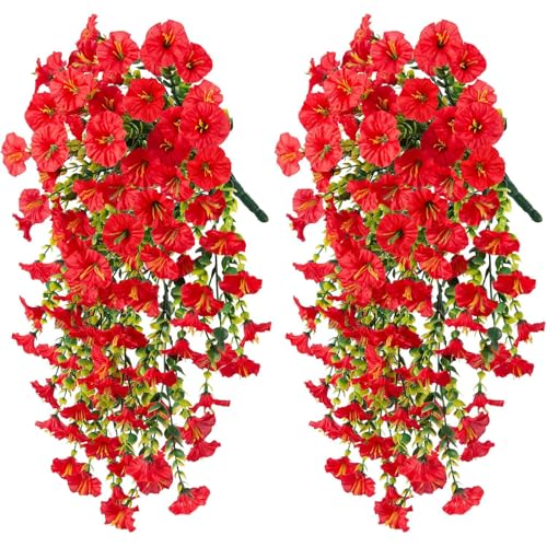 UncleS Set Von 2 Synthetischen Morgen Glory Hanging Dekorationen Für Vielseitige Innenräume Verwenden Hängende Dekorationsblumen UncleS Set Von 2 Synthetischen Morgen Glory Hanging Dekorationen Für Vielseitige Innenräume Verwenden Hängende Dekorationsblumen von UncleS
