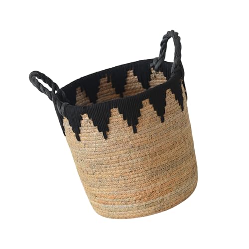 UncleS Stylish Gewebte Pflanzenkorb Handgefertigtes Bananenseil Einzigartiger Blumenpflanzer Für Hausgartenbegeisterte Atmungsaktive Pflanze von UncleS