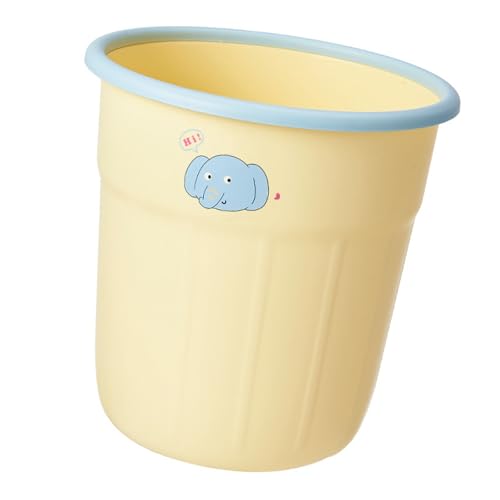 UncleS Weißer Runder Plastikabfall Mülleimer Korb Hohe Kapazität Für Home Office Küche Badezimmer Raumsparende Design Abfallkorb Mülleimer Dose von UncleS