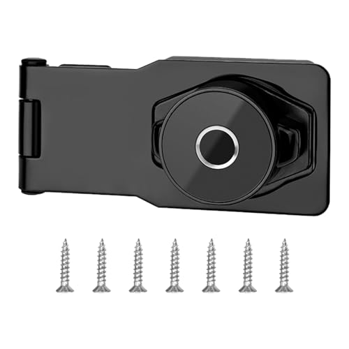 Upgrades Keyed HaSP Und Staple Set Protective Keyed HaSP 5 "Fingerabdrücke Schrank Für Schränke Und Schubladen Easy Installation Lockset von UncleS