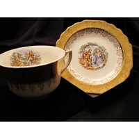22 Karat Gold Garantierte Tasse Und Untertasse Set von UnconquerableGoods