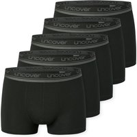 uncover by SCHIESSER Boxer "Uncover Cotton" 5er Pack, ohne Eingriff, elastisch, Single Jersey, Logo-Bund von Uncover By Schiesser
