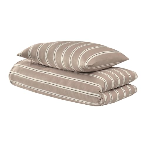 Uncover by Schiesser Bettwäscheset Colorado - Renforcé - 2-teilig - 135x200cm - Taupe von Uncover by Schiesser