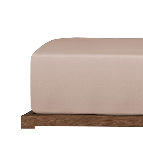 uncover by SCHIESSER Edeljersey Spannbettlaken New Jersey | 100% Baumwolle | Oeko-TEX | Matratzenhöhe bis 20cm | 180x200cm | Taupe von Uncover by Schiesser