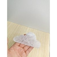 Selenit Wolke Platte 8 cm, 12 cm | Kristalle Ladeplatte Polierter Selenit-Untersetzer Halter Lover Home Geschenkidee von UnderSunStore