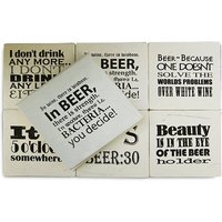 Handgemachtes Recycling-Papier Bieruntersetzer-Set Mit 6 Stück von UnderTheSunStore