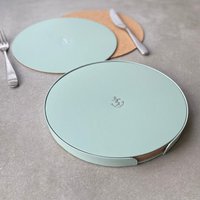 Set Aus Sechs Recycelten Leder Tischsets Mit Anker Motiv Set Aus Sechs Recycelten Leder Tischsets Mit Anker Motiv von UndercoverUK