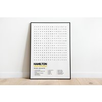 Hamilton Poster Musical Wordsearch Kunstdruck A4 A3 | Prints Lin Manuel Miranda Alexander Geschenk von UnderdogSearch