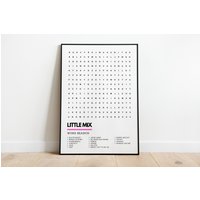 Little Mix Poster Musik Wortsuche Kunstdruck A4 A3 | Wandkunst Druck von UnderdogSearch