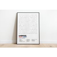 Liverpool Poster Wordsearch Art Print A4 A3 | Anfield Everton Football Beatles Penny Lane Royal Albert Docks von UnderdogSearch