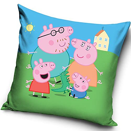 Une Peppa Pig Wutz Kissenhülle Kissenbezug 40x40 cm (PP182045) von Une