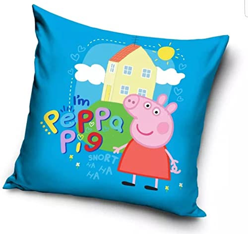 Une Peppa Pig Wutz Kissenhülle Kissenbezug 40x40 cm (PP211009) von Une