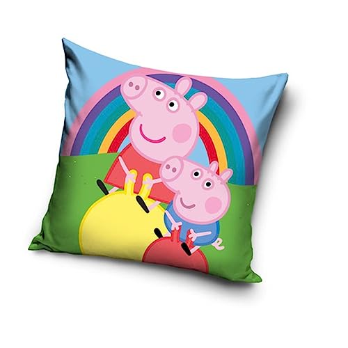 Peppa Pig Wutz Kissenhülle Kissenbezug 40x40 cm (PP225124) von Une