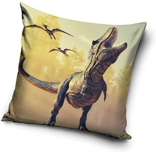 Une T-Rex Dinos Dinosaurier Kissenhülle Kissenbezug 40x40 cm (PNL212107) von Une