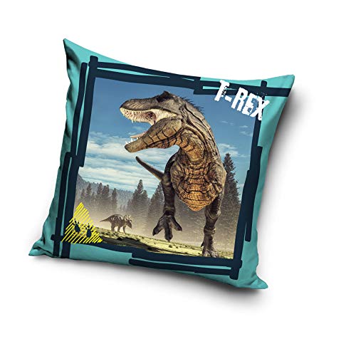 Une T-Rex Dinos Dinosaurier Kissenhülle Kissenbezug 40x40 cm (TREX 203002) von Une