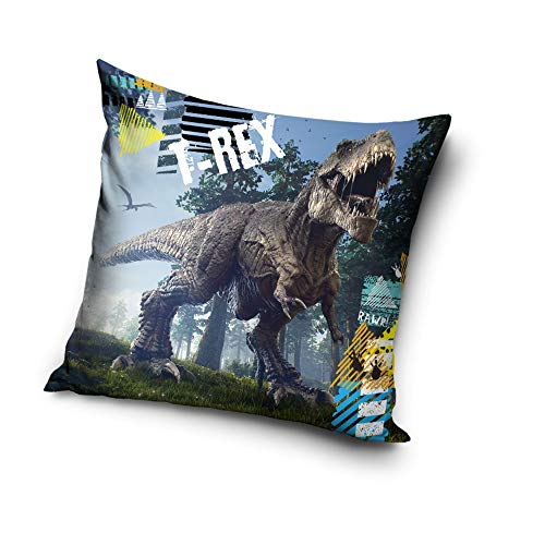 Une T-Rex Dinos Dinosaurier Kissenhülle Kissenbezug 40x40 cm (TREX 203003) von Une