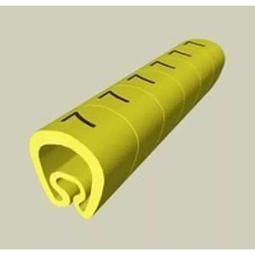 Unex 1812 PVC Pinnnadeln Kabelgebundene vorgeschnittene für 4 mm to 8 mm, gelb Farbe, Paket von 1000 von Unex
