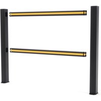 BOPLAN® Rammschutzgeländer Flex Impact® HD Light, schwarz, Innenbereich, HxL 1.145 x 1.250 mm von BOPLAN®