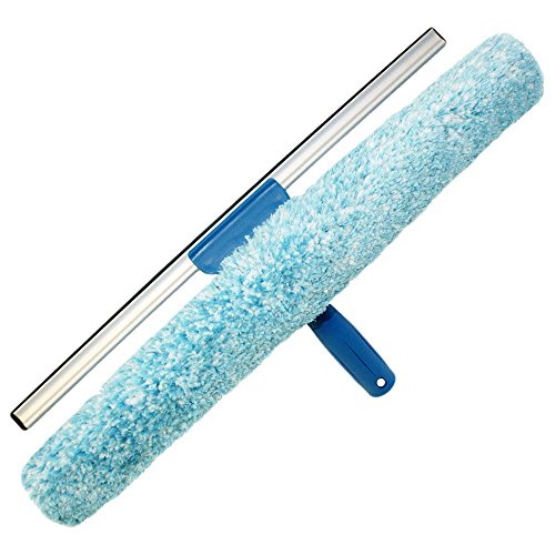 Unger Professionelles 45,7 cm Fensterreinigungswerkzeug: 2-in-1 Mikrofaser-Schrubber und Rakel von Unger
