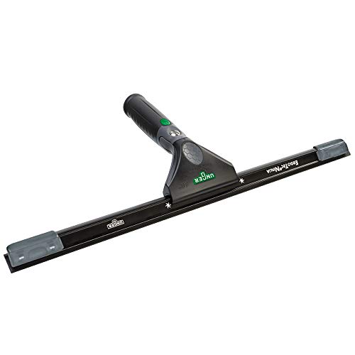 Unger ErgoTec Ninja Fensterwischer 40 Degree (Breite 30 cm, ergonomischer Griff, mit Soft-Gummi, Zwei Gummi Positionen, Fensterabzieher mit Schwenkfunktion) EN300, Schwarz von Unger