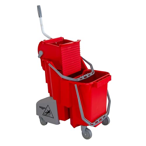 Unger COMBR SmartColor Combo Kompletter Doppelfahreimer mit Presse, Rot, 30 L Unger COMBR SmartColor Combo Kompletter Doppelfahreimer mit Presse, Rot, 30 L von Unger