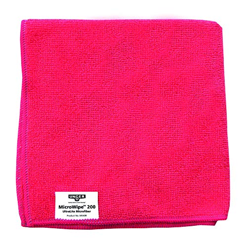 Unger ME40R SmartColor Micro Wipe, Rot, 200 Haltbarkeit, 40cm x 40cm Größe von Unger