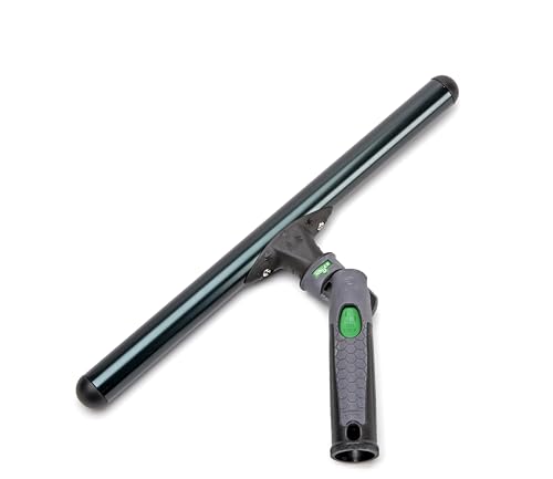 Unger ErgoTec Ninja Träger (Breite 55 cm, Farbe Schwarz, leicht, stabil, mit 180°-Schwenkfunktion, mit Fixiertaste, Alu-Träger, Fensterabzieher, Glasreinigung) NI550 von Unger
