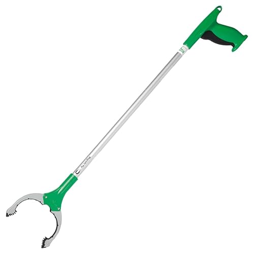 UNGER NiftyNabber Trigger Allzweckgreifer (63 cm lang, Müllzange, mit Magnetspitze, Greifkopf 360° drehbar, sehr robust) NT060 von Unger