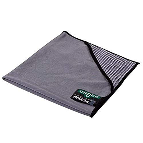 Unger Ninja Microwipe (55 x 55 cm, zum Reinigen von Fenster und Spiegel, Microfasertuch, Mikrofasertuch) MN55H von Unger