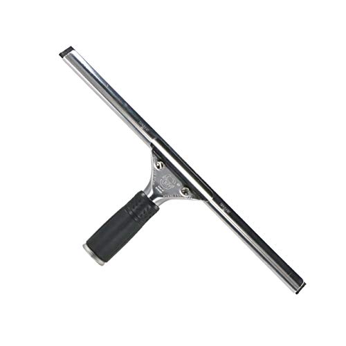 Unger Fensterreiniger S-Wischer Hard (35 cm, Fensterabzieher, Harter Wischergummi, ideal für warme Temperaturen) SE35H von Unger