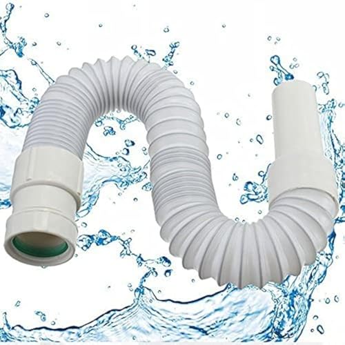 Ungfu Mall Flexibler Anschlussschlauch, elastischer Schlauch für Badezimmer-Waschbecken, Abtropfgestell, WC mit 30 mm Einlassdurchmesser und 40 mm Auslaufdurchmesser von Ungfu Mall