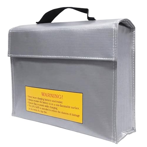 Fireproof Battery Storage Bag, Battery Safety Pouch, Lightweight Sturdy Fire Organizer, Charging Portable Case, Wear Protective Pouch for Travel, Indoor, Home Fireproof Battery Storage Bag, Battery Safety Pouch, Lightweight Sturdy Fire Organizer, Charging Portable Case, Wear Protective Pouch for Travel, Indoor, Home von Ungtyb