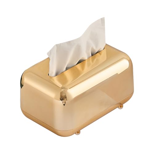 Gold Tissue Box Cover, Decorative Napkin Holder, Luxurious Paper Case, Modern Kitchen Accent, Sturdy Glossy Finish, Made with Tough Abs Material, 7.09x4.72x4.33in Gold Tissue Box Cover, Decorative Napkin Holder, Luxurious Paper Case, Modern Kitchen Accent, Sturdy Glossy Finish, Made with Tough Abs Material, 7.09x4.72x4.33in von Ungtyb