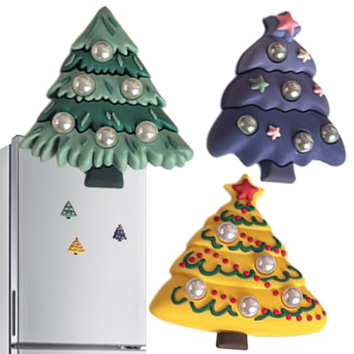 Kühlschrankmagnete - Weihnachtsbaum -Kühlschrankmagnete zur Urlaubsdekoration | Repositionierbares PVC mit starkem Griff, saisonales Ornament Set für Whiteboard Office Kitchen Wall Winter Home, 65G Mu Kühlschrankmagnete - Weihnachtsbaum -Kühlschrankmagnete zur Urlaubsdekoration | Repositionierbares PVC mit starkem Griff, saisonales Ornament Set für Whiteboard Office Kitchen Wall Winter Home, 65G Mu von Ungtyb