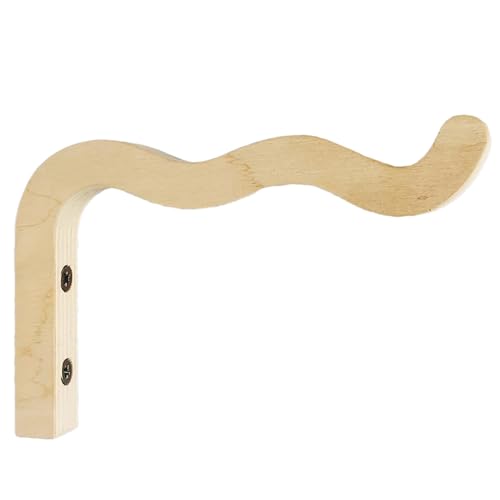 Pflanzenhaken aus Holz - dekorativer Wandhaken für Hängekörbe und Gartendisplays | Naturholzkonstruktion mit Design, Halterungen für den Außenbereich, für V-Klingeln von Ungtyb