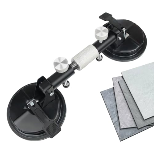 Seam Joiner Tool - Seam Setter | Saugnapfbecher -Floor -Steinfliesen -Arbeitsplatten Glas Installation Leveling Lücke Fixierzubehör ideal für Fenster- und Bodenprojekte, 40x12.2 x 9 cm Aluminiu von Ungtyb