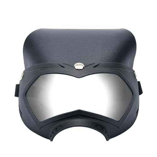 Ungtyb Dog Sunglasses Hat Helmet, Uv Protection Pet Goggles, Dustproof Shock Goggles, Resistant Design Adjustable Strap for Outdoor Travel Summer Festivals, 7.09x4.72 Inches von Ungtyb