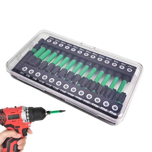 Ungtyb Torque Bits Set - Drehmomentbohrer-Set mit magnetischer Spitze - Torx-Bit-Set manipulationssicher für Autos Haus Bau Industrie von Ungtyb