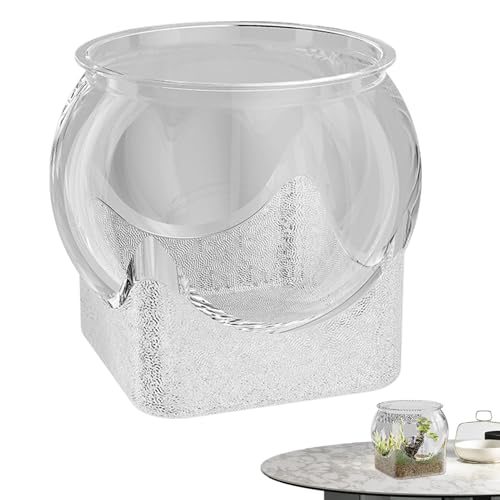 Ungtyb Vase Bowle Für Fische, Aquarium Transparent Für Fische, Tischdekoration Blumenbehälter Für Arbeitsplatz Home Wohnzimmer Badezimmer Schreibtisch Schlafsaal von Ungtyb