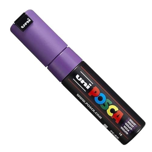 POSCA Uni-Ball Marker, breite Spitze, abgeschrägt, PC8K, 8 mm, Violett POSCA Uni-Ball Marker, breite Spitze, abgeschrägt, PC8K, 8 mm, Violett von Uni-Ball